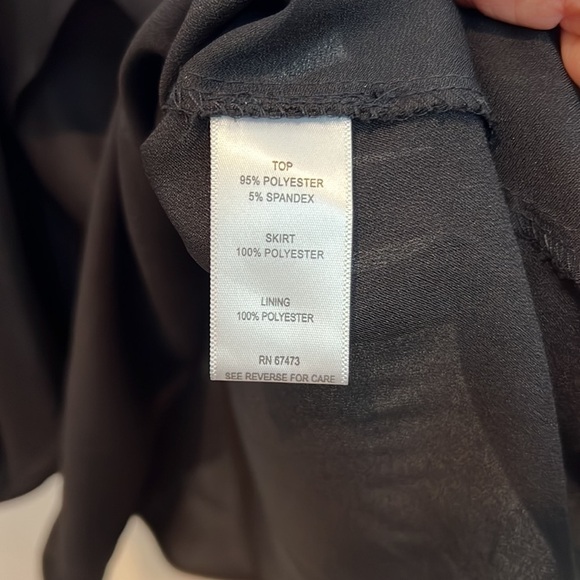 Taylor Sleeveless Fit and Flare LBD Dress with Ruffle Hem Size 10 Black - Picture 10 of 11